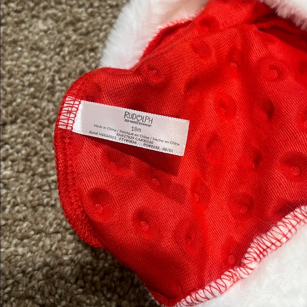 My First Christmas Santa Hat and Elf Bootie Set 12-18 Months - Picture 5 of 5